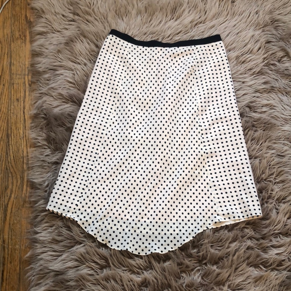 Banana Republic Black and Light Pink Asymmetrical Pencil Skirt
